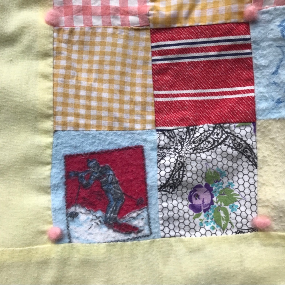 Handmade Vintage Patchwork Quilt Crossbody Tote Bag - Picture 2 of 6